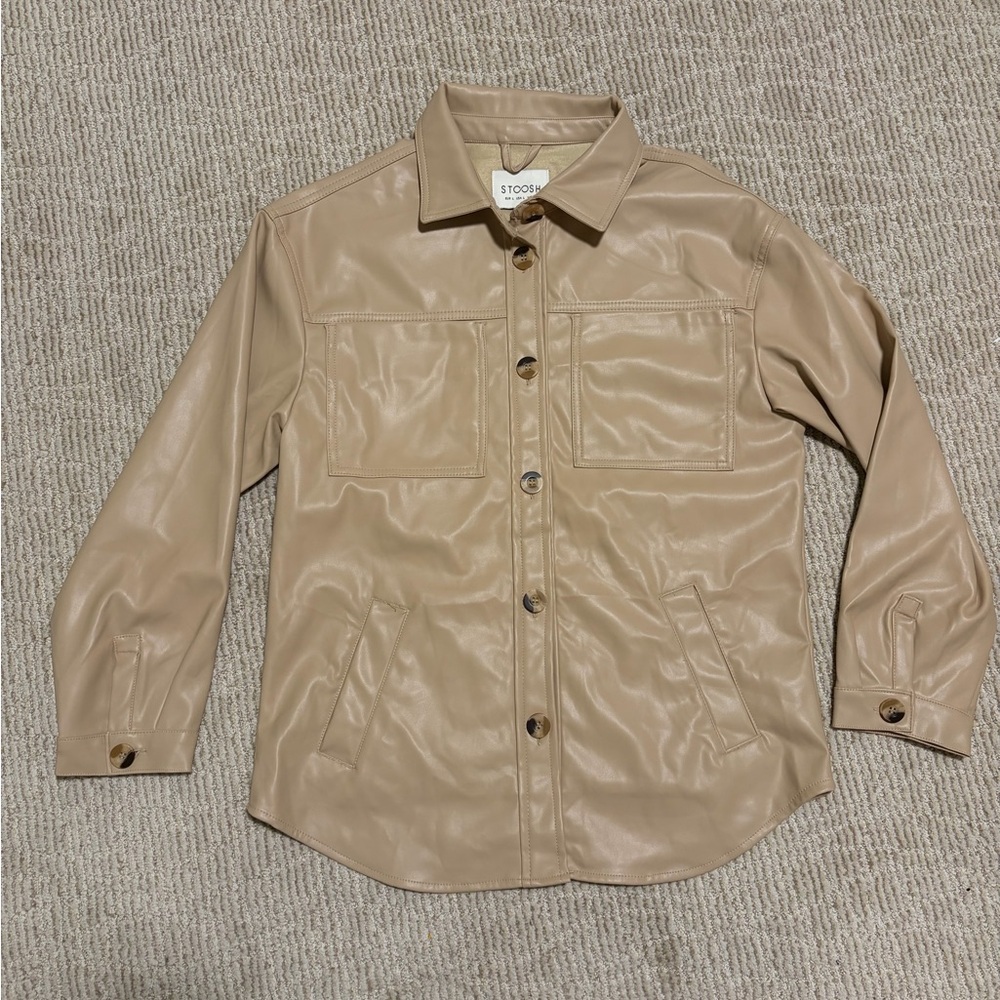 Stoosh Casual Tan Button-Down